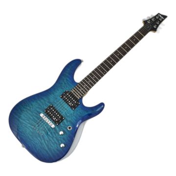 Schecter C-6 Plus Electric Guitar Ocean Blue Burst sku number SCHECTER443