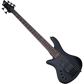 Schecter Stiletto Stealth-5 LH bass in Satin Black sku number SCHECTER2527