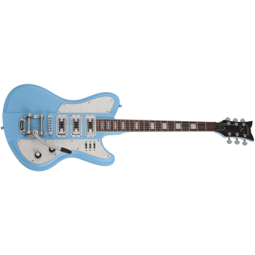 Schecter Ultra-III Electric Guitar in Vintage Blue Finish sku number SCHECTER3155