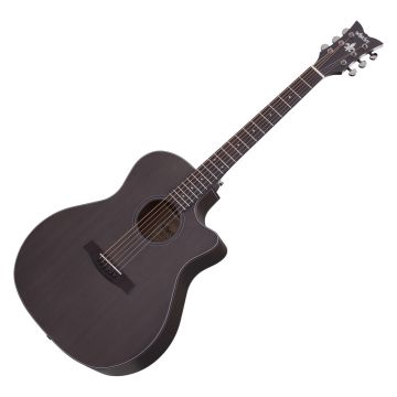 Schecter Orleans Studio Acoustic Guitar in Satin See Thru Black sku number SCHECTER3713
