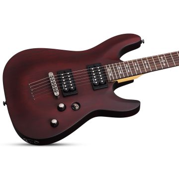 Schecter Omen-6 Electric Guitar in Walnut Stain Finish sku number SCHECTER2062