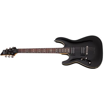 Schecter Omen-6 Left-Handed Electric Guitar in Gloss Black Finish sku number SCHECTER2063