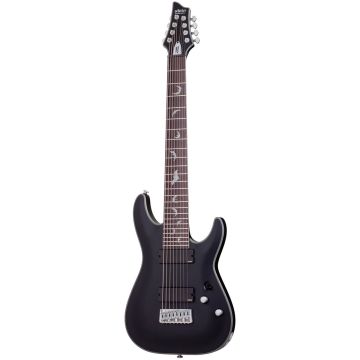 Schecter Damien Platinum-8 Electric Guitar Satin Black sku number SCHECTER1187