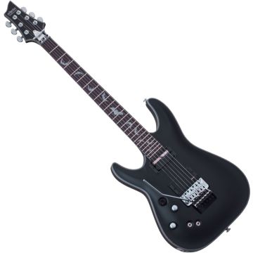Schecter Damien Platinum-6 FR S LH guitar in Satin Black sku number SCHECTER1190