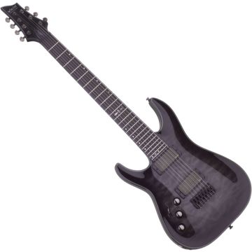Schecter Hellraiser Hybrid C-7 LH guitar in Trans Black Burst sku number SCHECTER1930