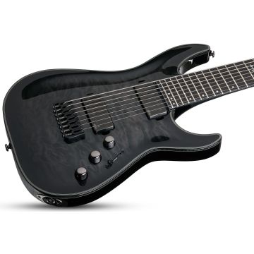 Schecter Hellraiser Hybrid C-8 Electric Guitar Trans Black Burst sku number SCHECTER1925