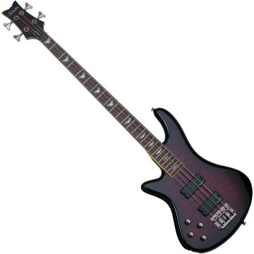 Schecter Stiletto Extreme-4 LH bass in Black Cherry sku number SCHECTER2507