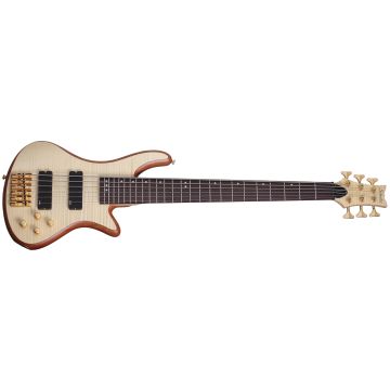 Schecter Stiletto Custom-6 Electric Bass Gloss Natural sku number SCHECTER2543