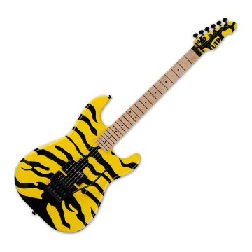 ESP LTD GL-200MT Electric Guitar in Yellow with Tiger Graphic sku number LGL200MT