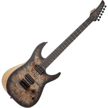 Schecter Reaper-6 guitar in Satin Charcoal Burst sku number SCHECTER1500