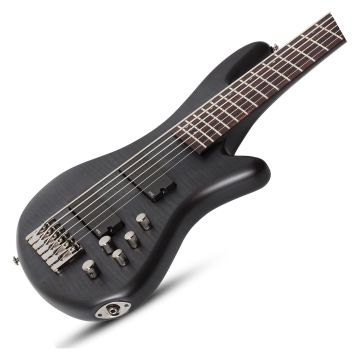 Schecter Stiletto Studio-6 Electric Bass See-Thru Black Satin sku number SCHECTER2731