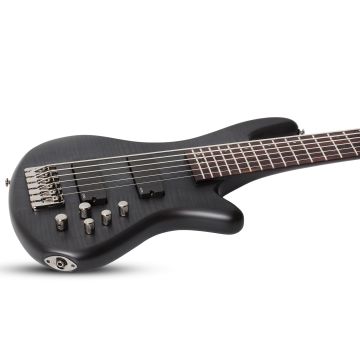 Schecter Stiletto Studio-6 Electric Bass See-Thru Black Satin sku number SCHECTER2731