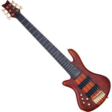Schecter Stiletto Studio-6 LH guitar in Honey Satin sku number SCHECTER2790