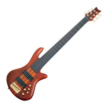 Schecter Stiletto Studio-6 FL bass in Honey Satin sku number SCHECTER2791