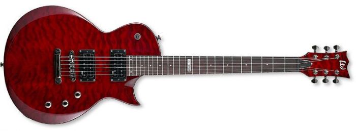 ESP LTD EC-100QM Quilt Maple See-Thru Black Cherry Guitar sku number LEC100QMSTBC