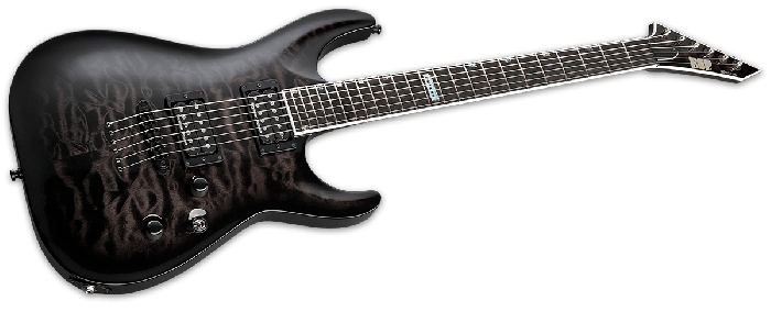 ESP USA Horizon-II Electric Guitar in See Thru Black Sunburst Duncan sku number EUSHORIISTBLKSBD