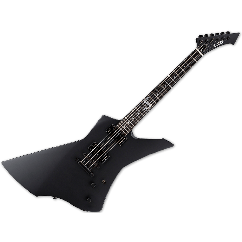 ESP LTD James Hetfield Snakebyte Electric Guitar in Black Satin