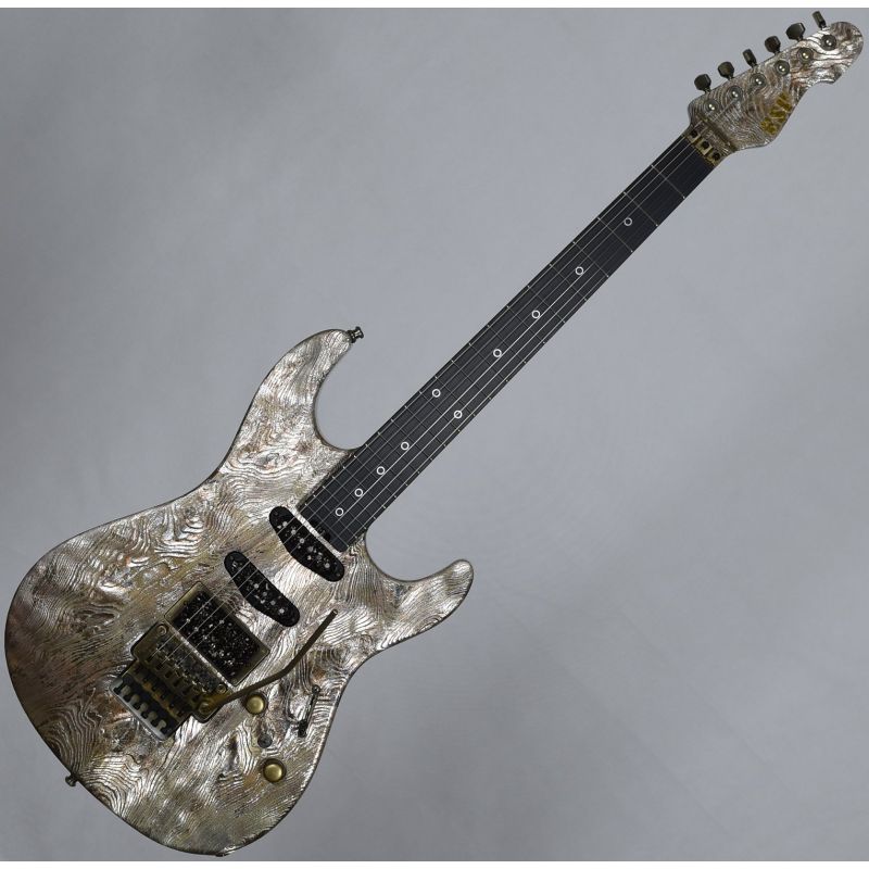 ESP Exhibition Limited Snapper-CTM FR Sand-Blast Maziora with Gold Leaf  Back Electric Guitar