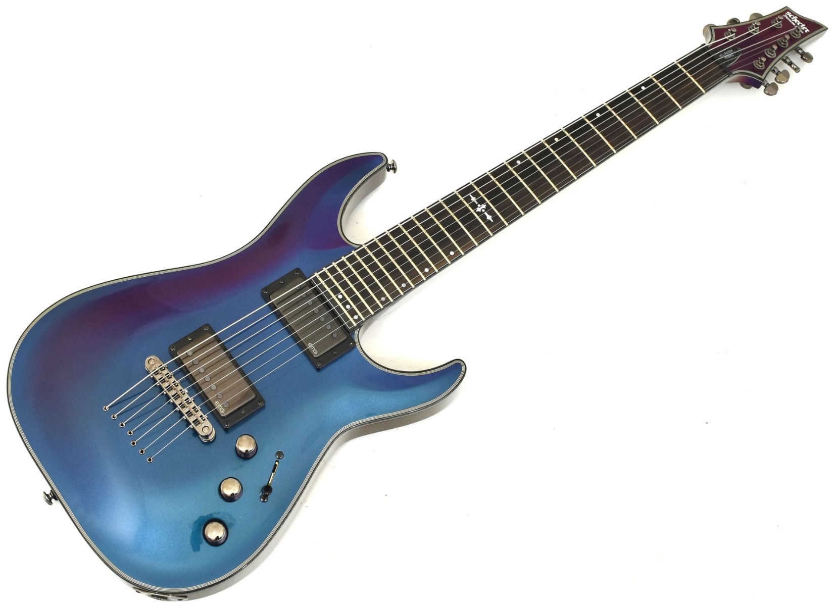 Schecter Hellraiser Hybrid C-7 Electric Guitar Ultraviolet B-Stock 1154