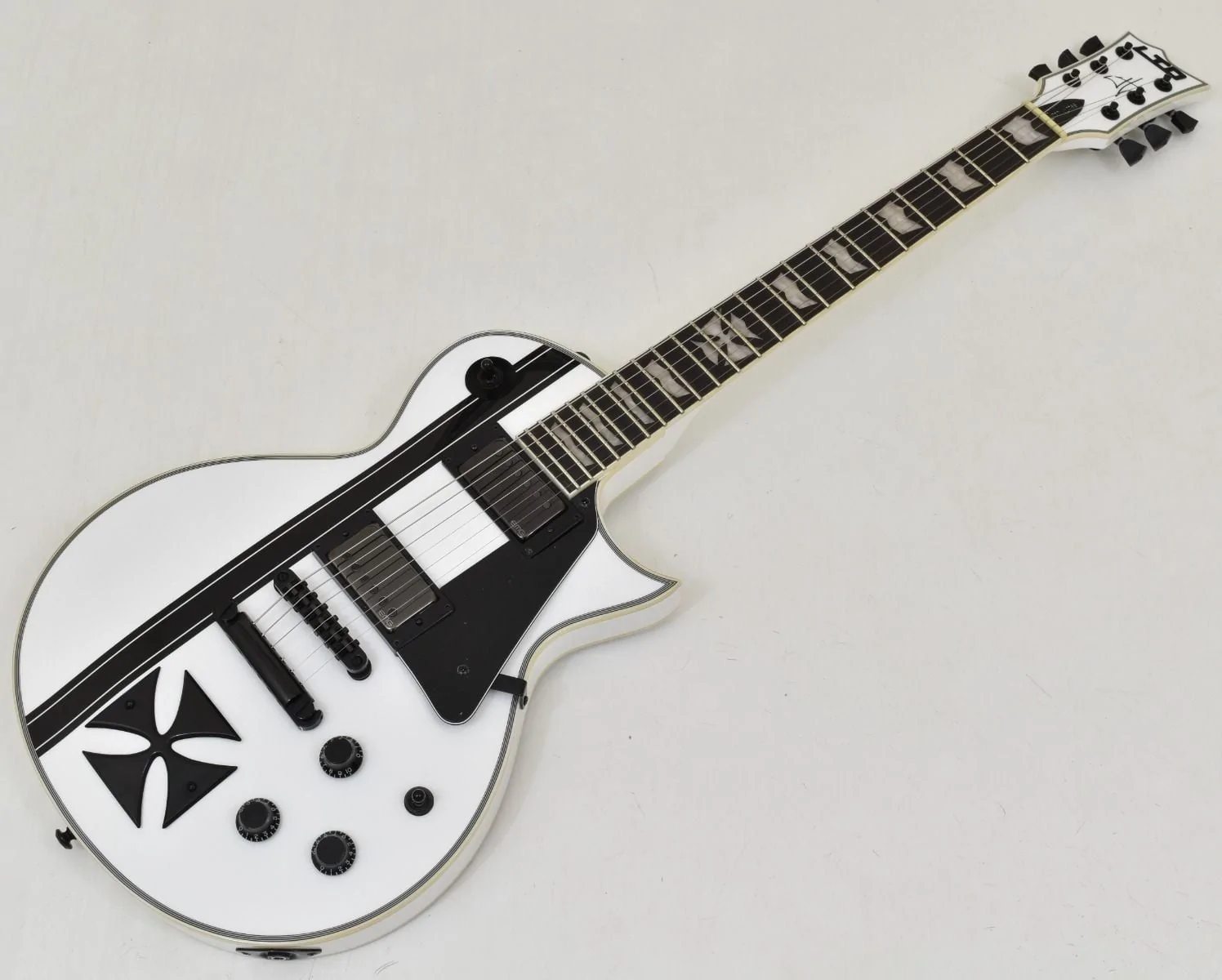 ESP LTD James Hetfield Iron Cross Guitar Snow White B-Stock 1508