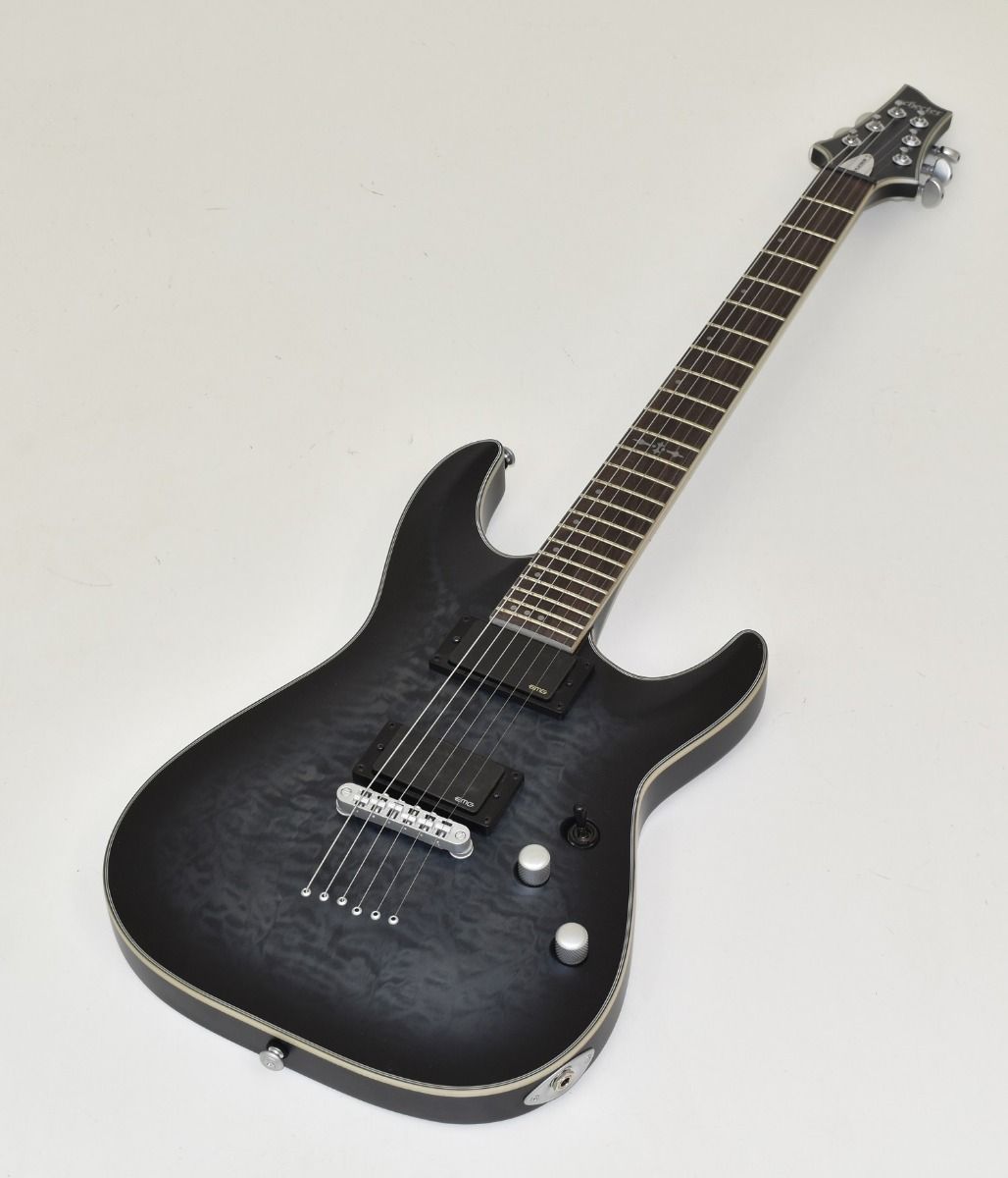 Schecter C-1 Platinum Guitar See Through Black Satin B-Stock