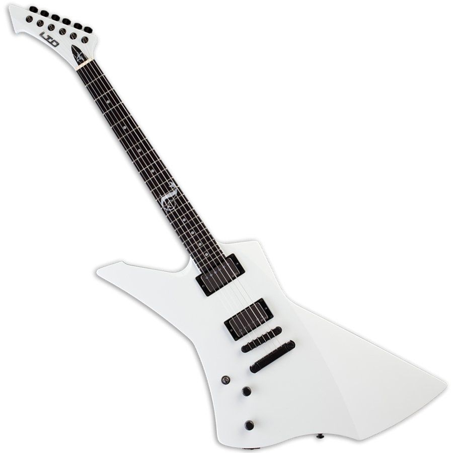 【あす楽対応】 Left Snakebyte JH LTD ESP Handed B-Stock White Snow Guitar スノーボード