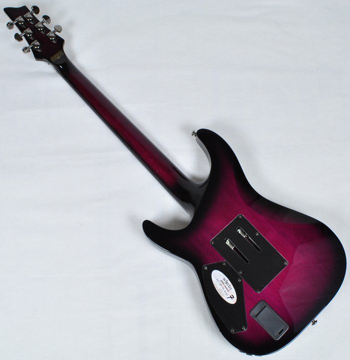 Schecter Hellraiser C 1 Fr Electric Guitar In Trans Purple Burst Finis Schecter Hellraiser C 1 Fr Electric Guitar In Trans Purple Burst Finis