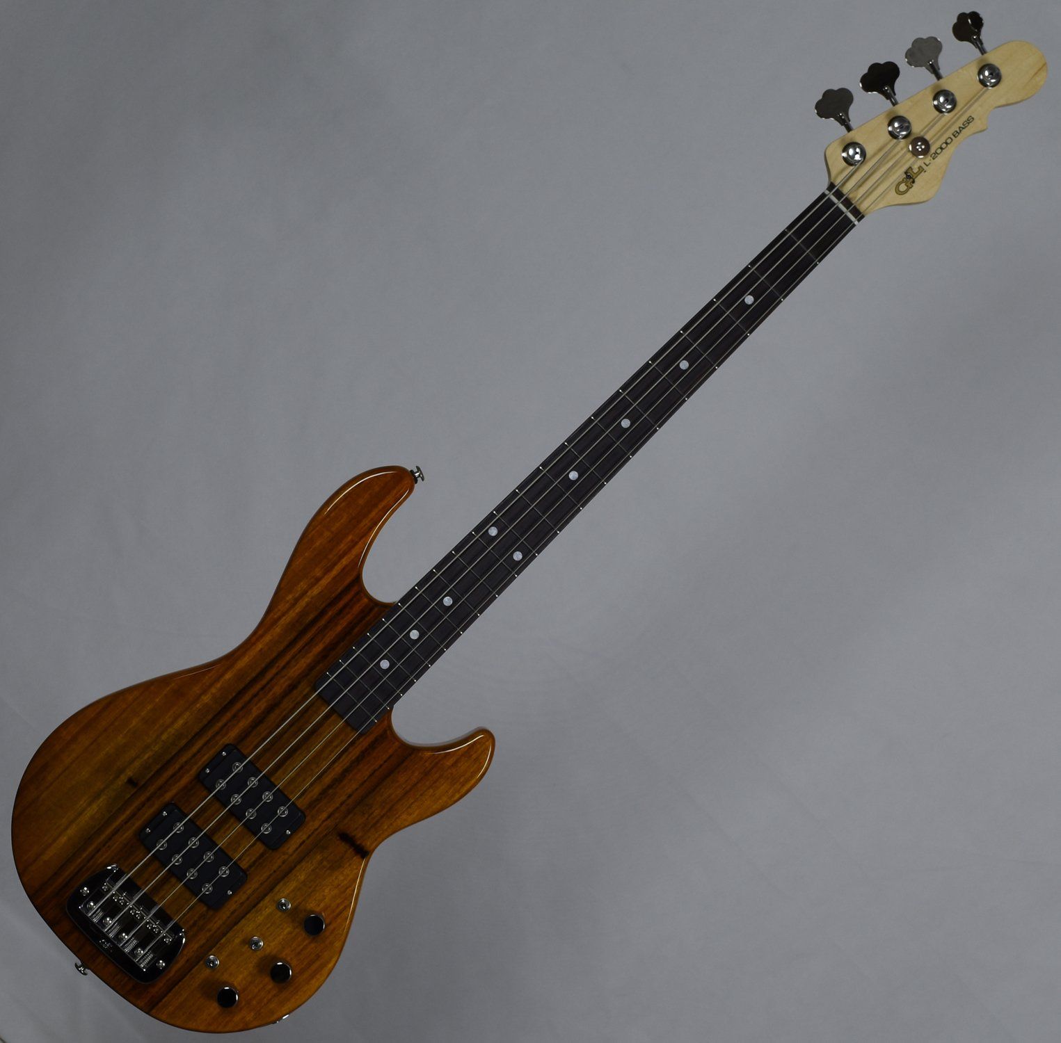G&L USA Custom Made L-2000 Mango Top Electric Bass in Honeyburst