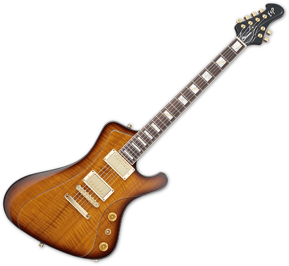 ESP LTD Eclipse 87 NT Electric Guitar in Rainbow Crackle