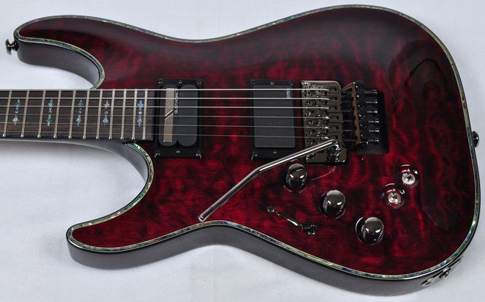 Schecter Hellraiser C 1 Fr Sustainiac Left Handed Electric Guitar Blac