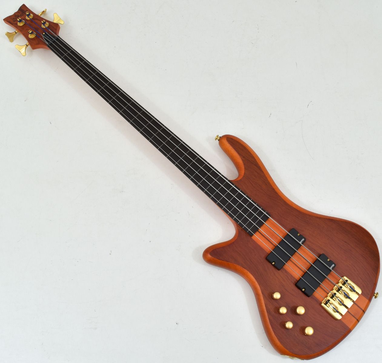 ル 年末のプロモーション Stiletto Schecter Studio-4 Bass Electric Left-Handed FL ベース