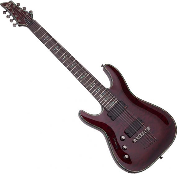 Schecter Hellraiser C-7 Left-Handed Electric Guitar Black Cherry sku number SCHECTER1796