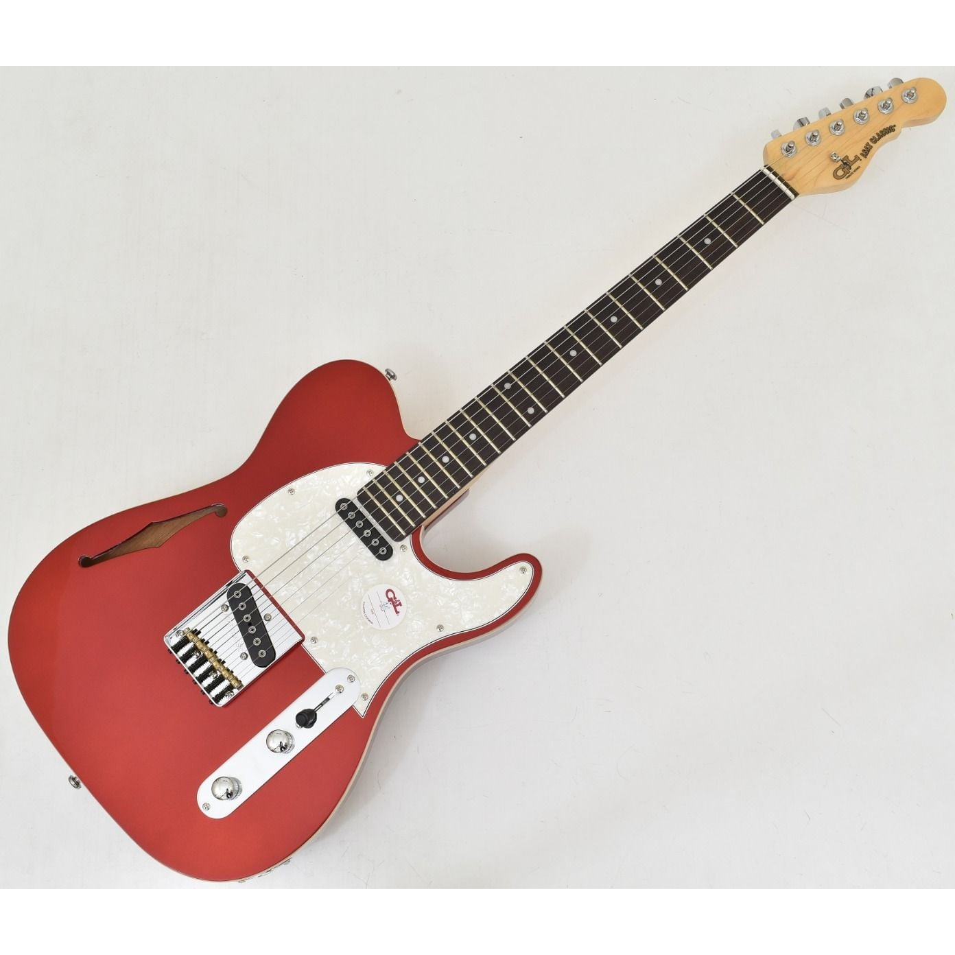 G&L Tribute ASAT Classic Semi-Hollow Guitar Candy Apple Red B stock -