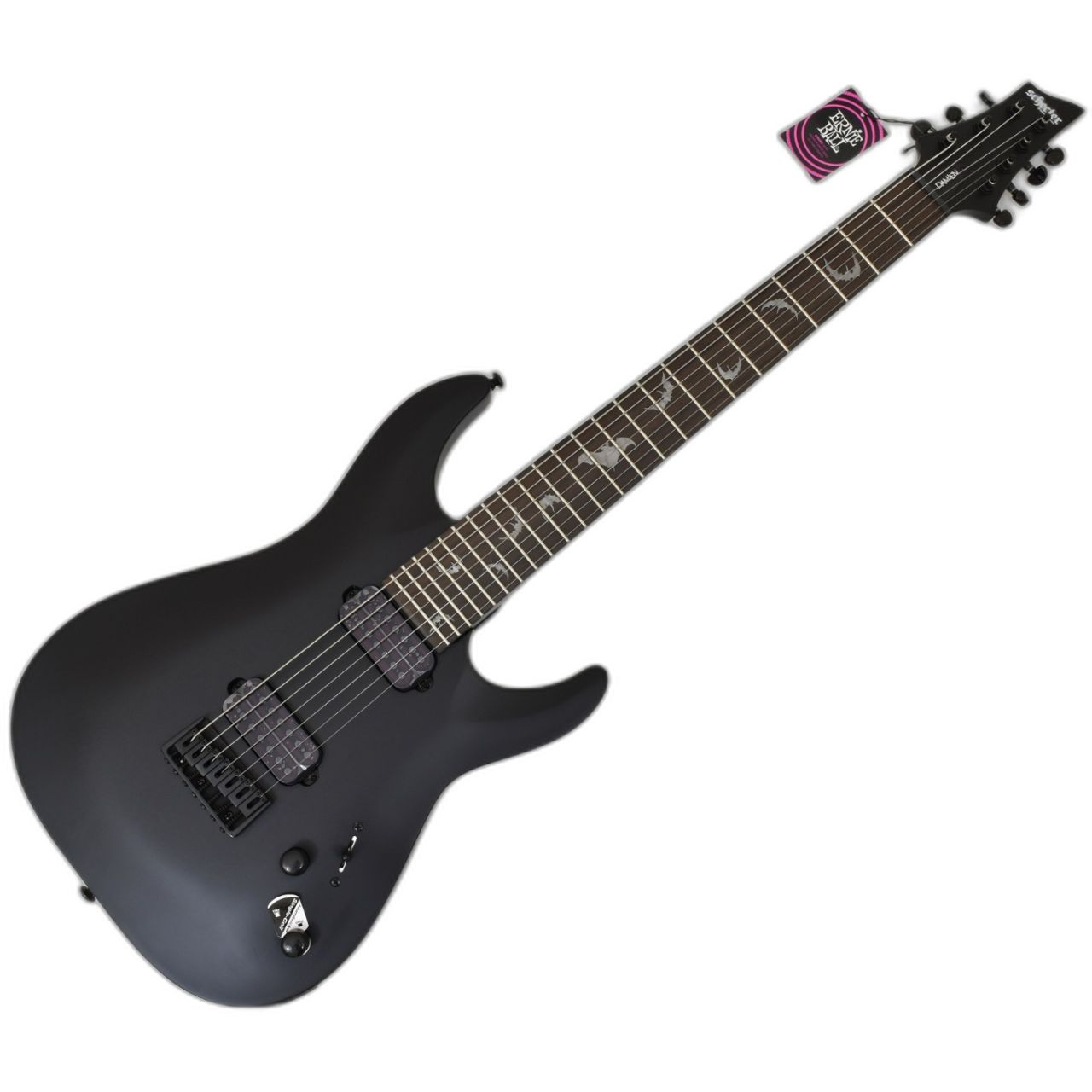 Schecter Damien-7 Satin Black | Studio Gears