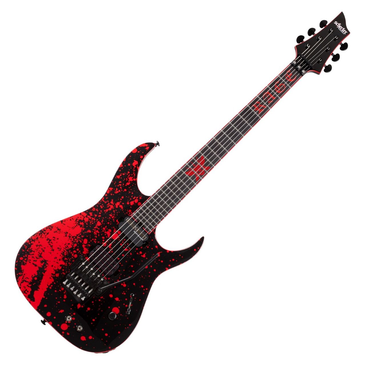 Schecter Sullivan King Banshee-6 FR-S guitar in Obsidian Blood - 2484