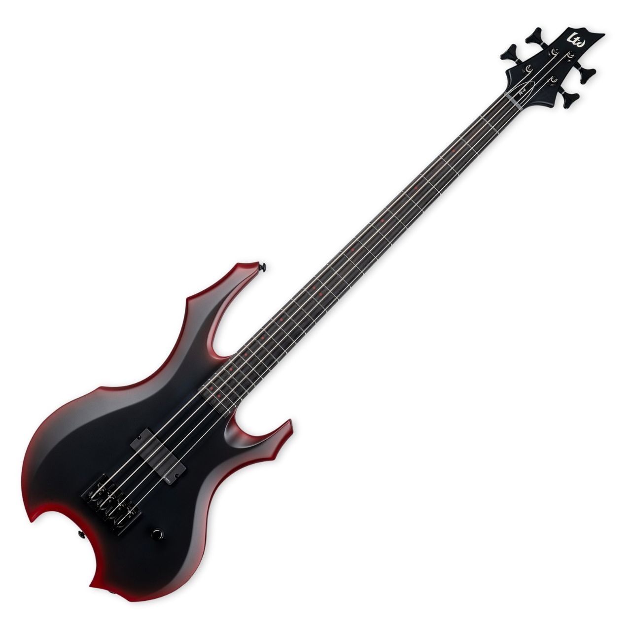 ESP LTD FL-4 Fred Leclercq Bass Black Red Burst Satin - LFL4BLKREDBS |