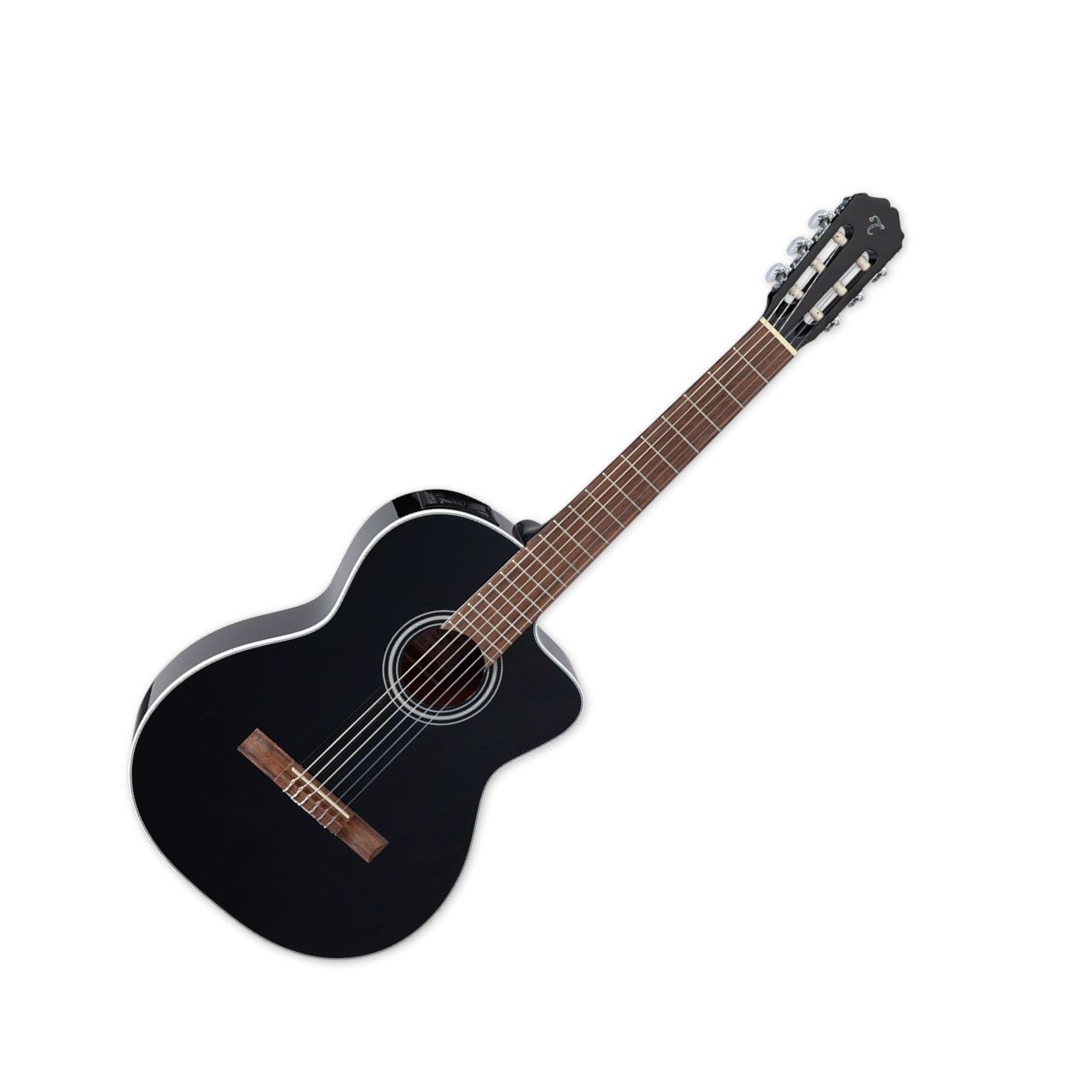 Takamine GC2CE Acoustic Electric Classical Guitar Black Finish - TAKGC