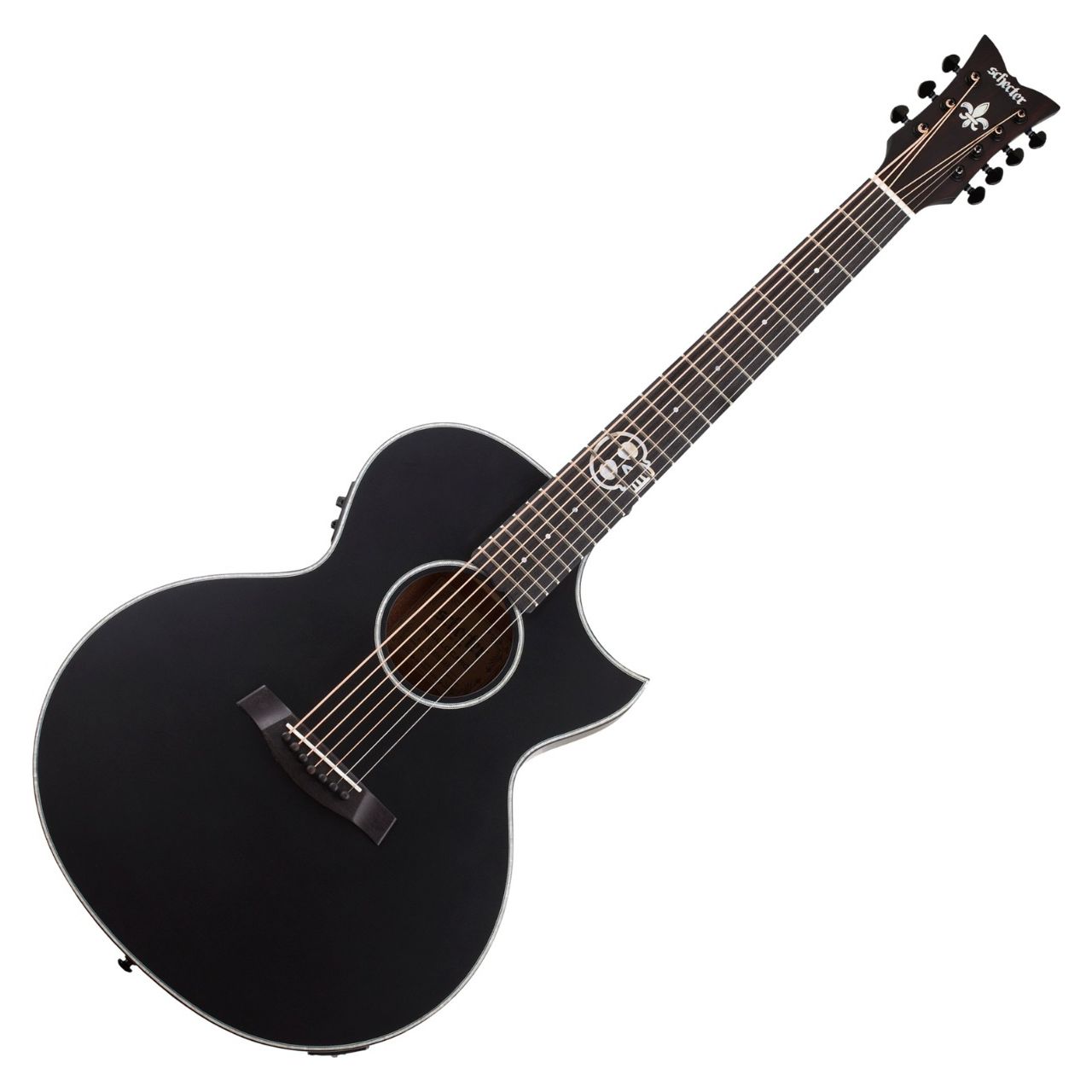 Schecter Regulo Caro-7 Acoustic acoustic in Satin Black - 3719 | Studi