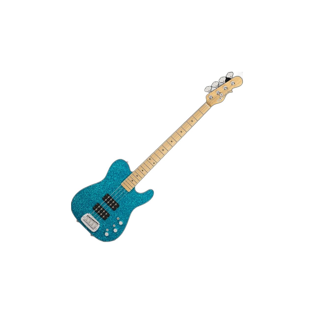 G&L USA ASAT Tom Hamilton Electric Bass in Turquoise Metal Flake