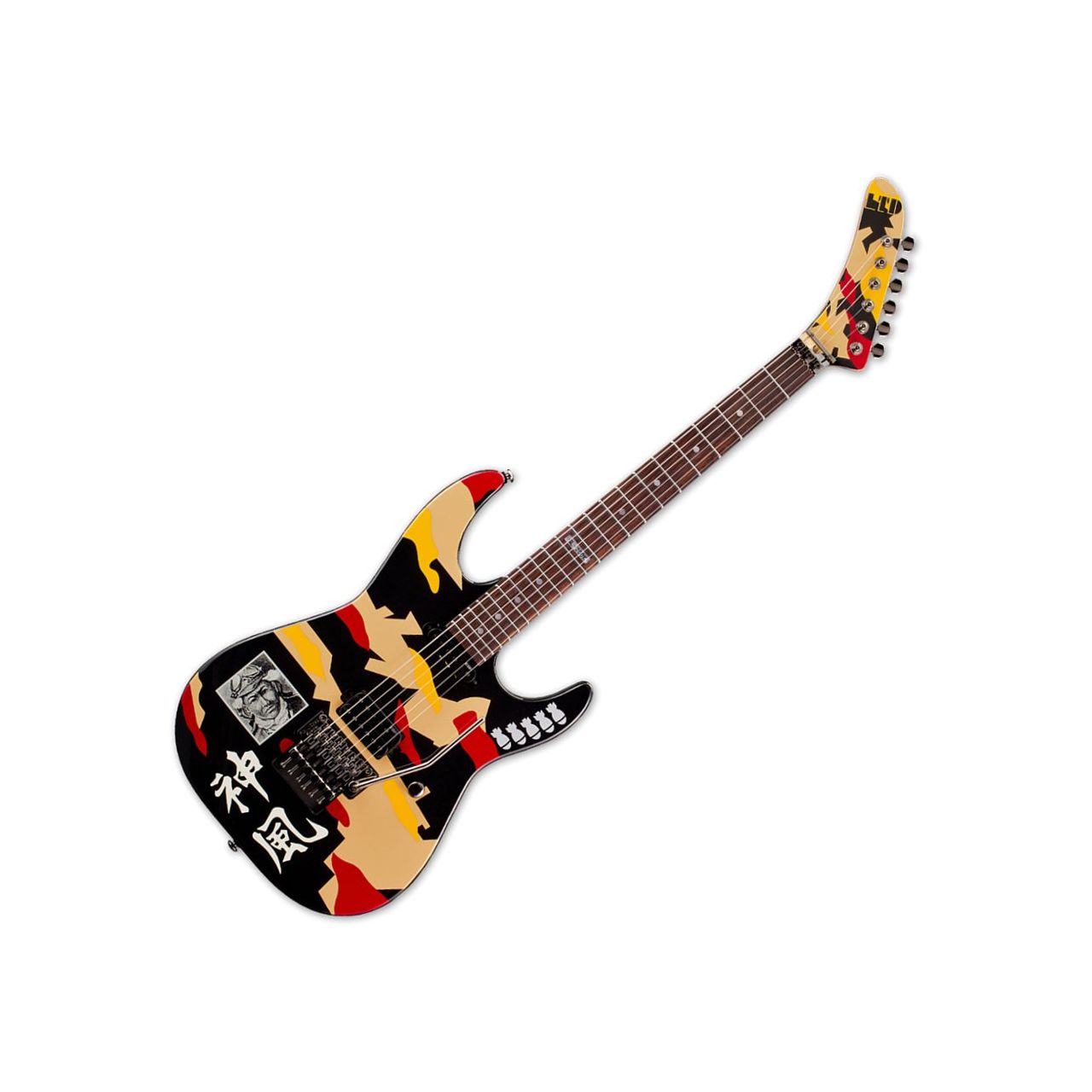 ESP LTD GL-200K George Lynch Electric Guitar in Kamikaze B-Stock