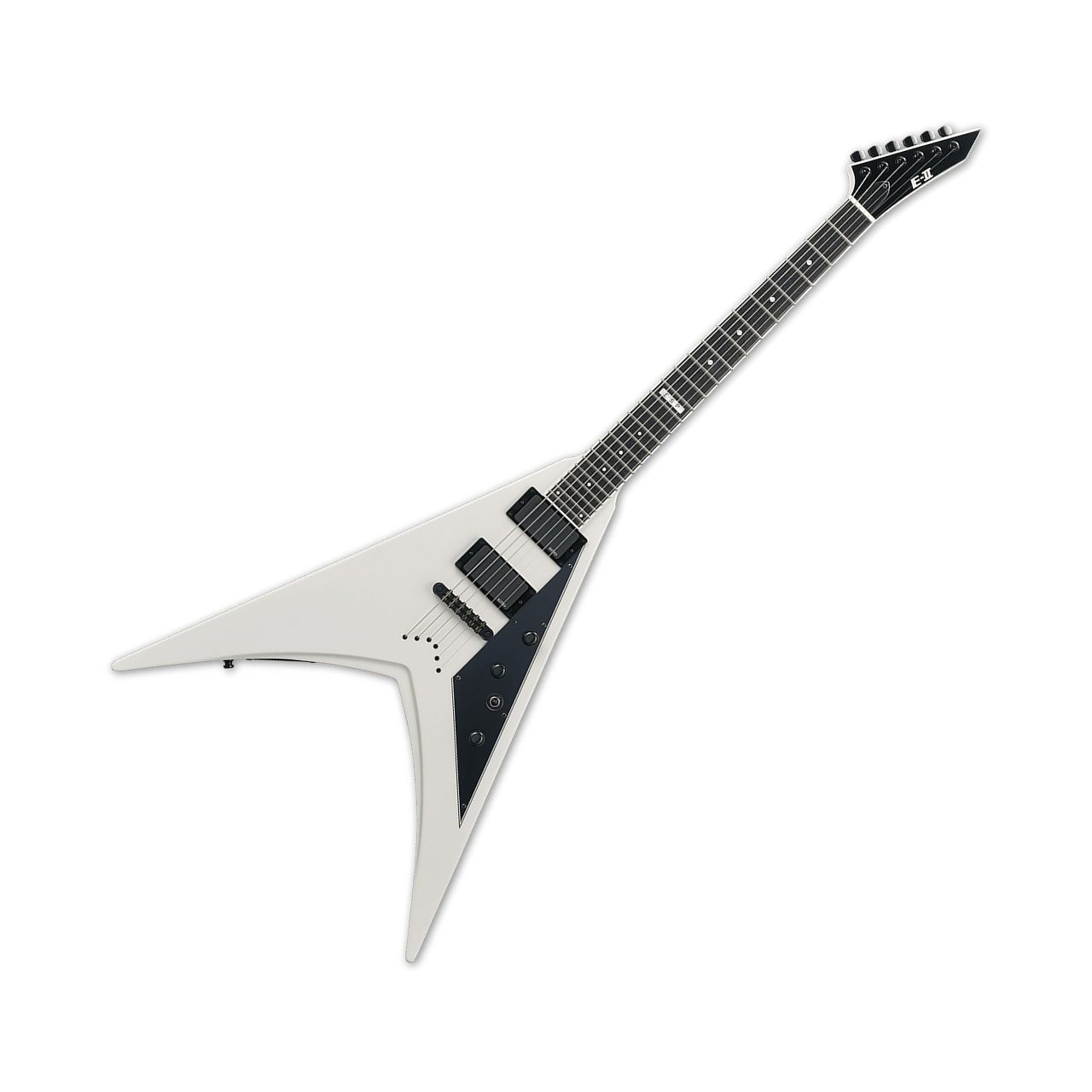 ESP E-II V-II STD Electric Guitar in Snow White