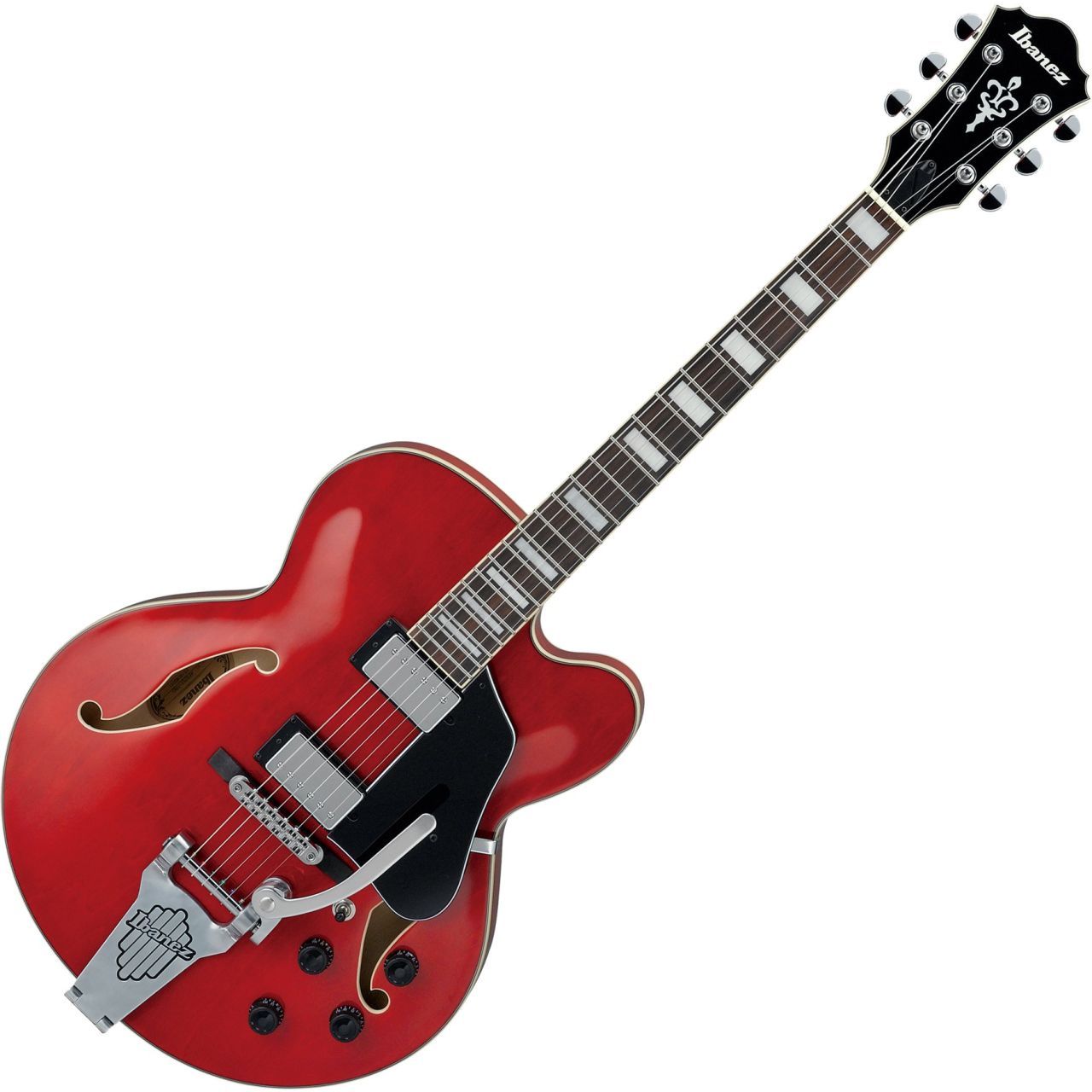 Ibanez Artcore AFS75T Hollow Body Electric Guitar Transparent Cherry R