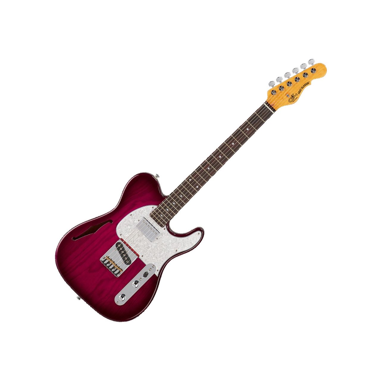 G&L Tribute ASAT Classic Bluesboy Semi-Hollow Electric Guitar Redb