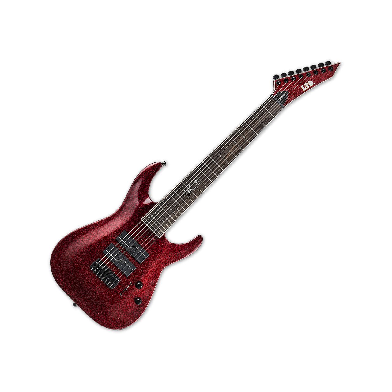 ESP LTD SC-608 Baritone Stephen Carpenter Electric Guitar Red Sparkle