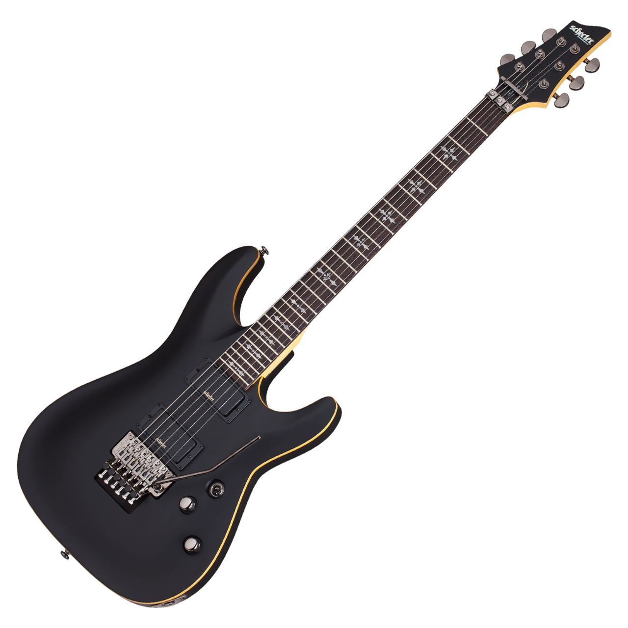 Schecter Demon-6 FR Aged Black | Studio Gears