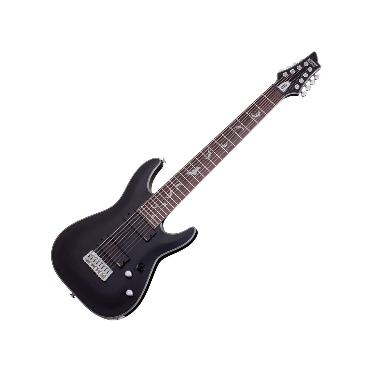 Schecter Damien Platinum-8 Electric Guitar Satin Black