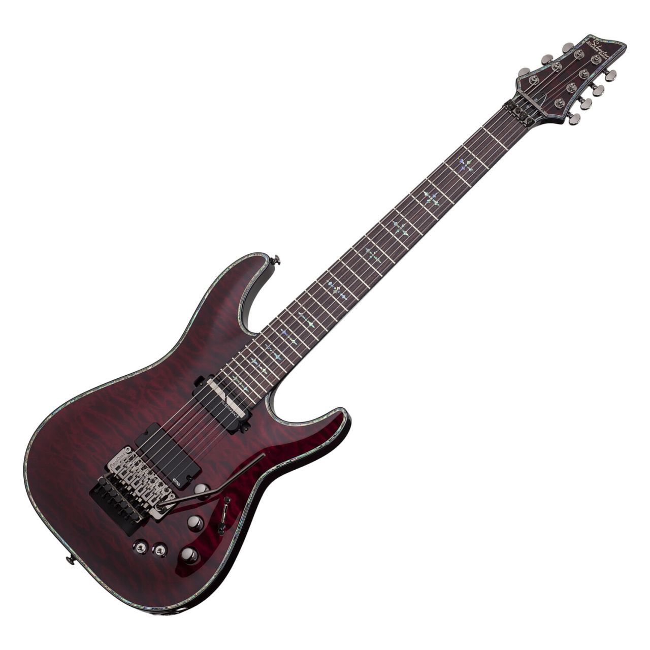 Schecter Hellraiser C-7 FR S Electric Guitar Black Cherry