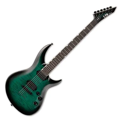ESP LTD H3-1000 Electric Guitar Black Turquoise Burst sku number LH31000FMBLKTB