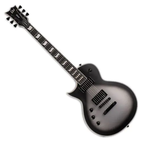 ESP LTD EC-1001T CTM Left Handed Electric Guitar Silver Sunburst Satin sku number LEC1001TCTMSSBSLH