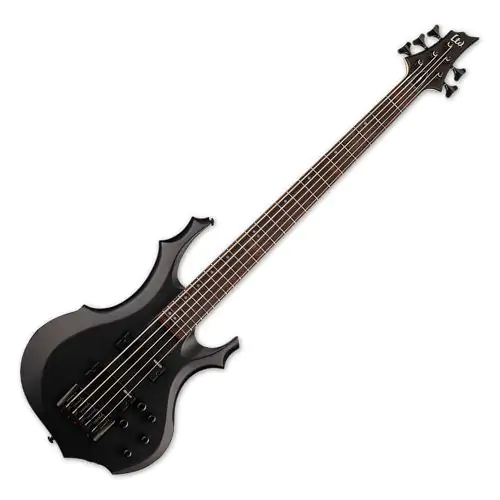 ESP LTD F-205 5 String Electric Bass Black Satin sku number LF205BLKS